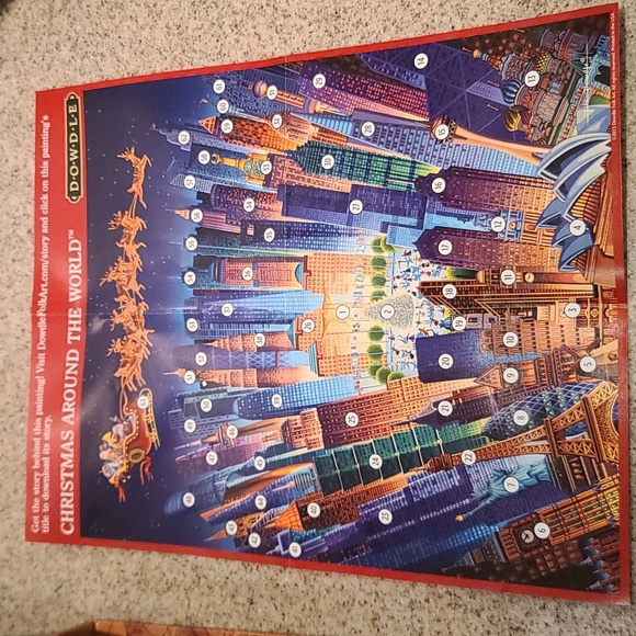 PUZZLE Christmas Around the World by Dowdle NIB 500 pc - Picture 6 of 8
